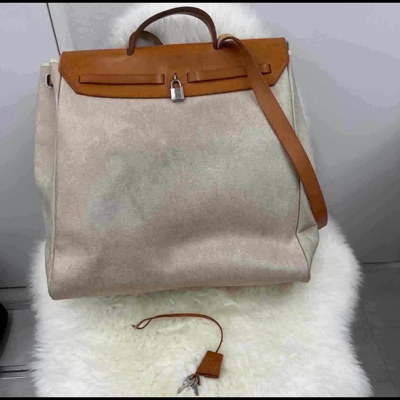 Authentic Vintage Hérmes Herbag (XL and Medium Size included) - Picture 3 of 5